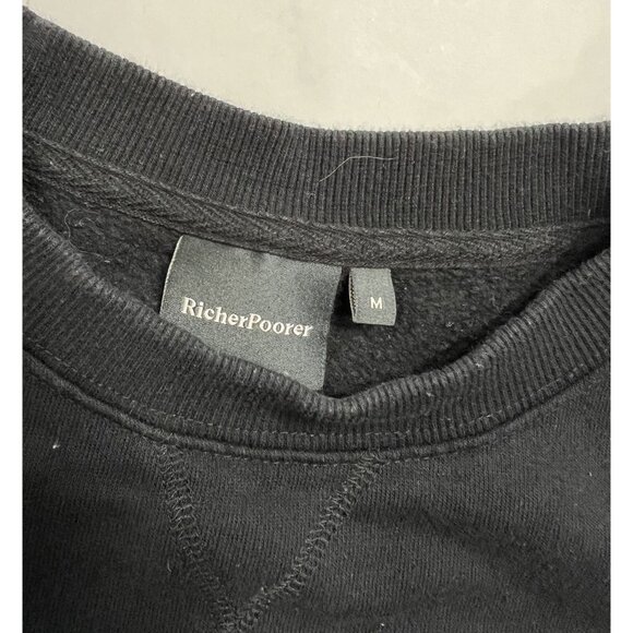 Richer Poorer Crewneck Sweatshirt in Black - Picture 2 of 3